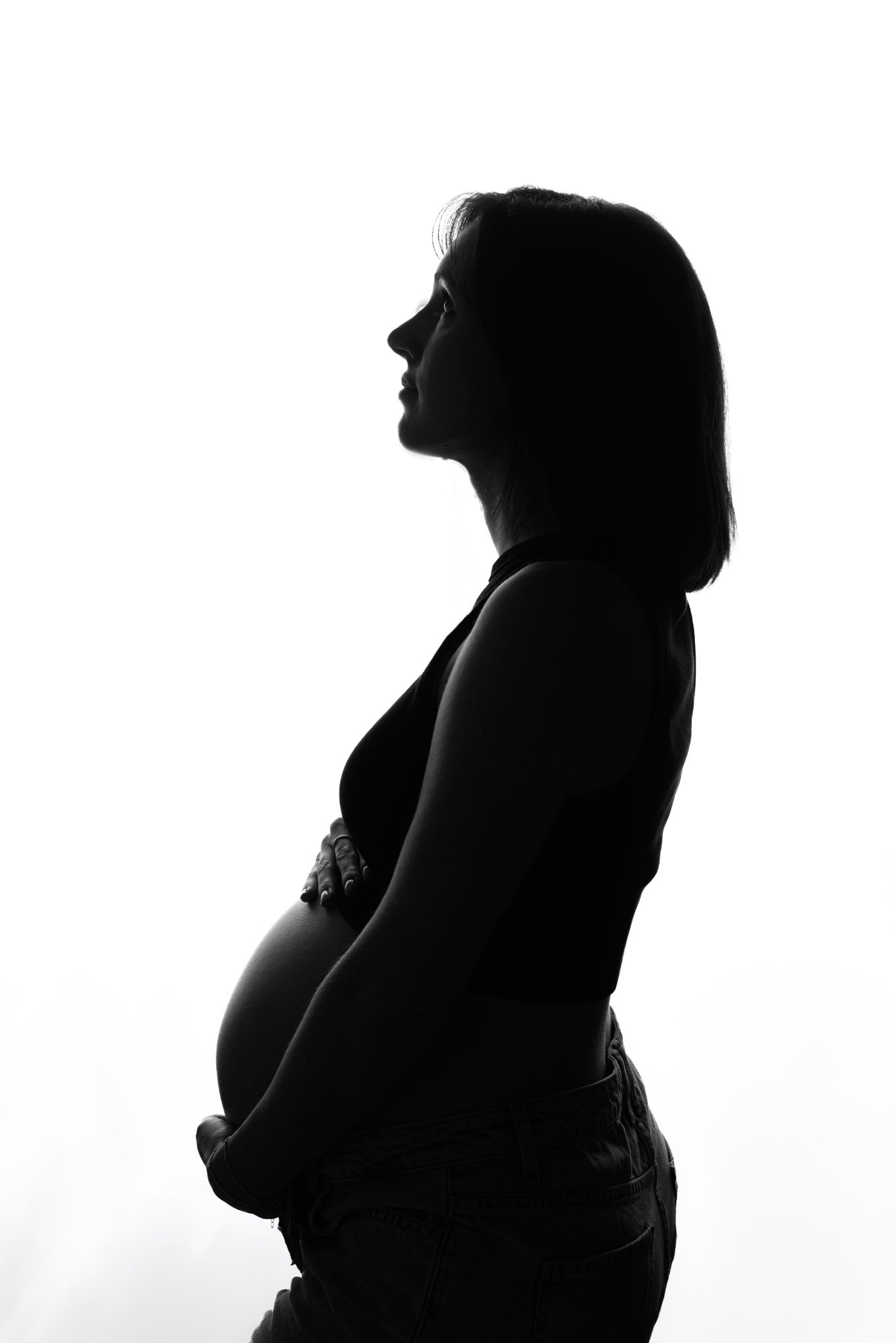 Une silhouette à contre-jour